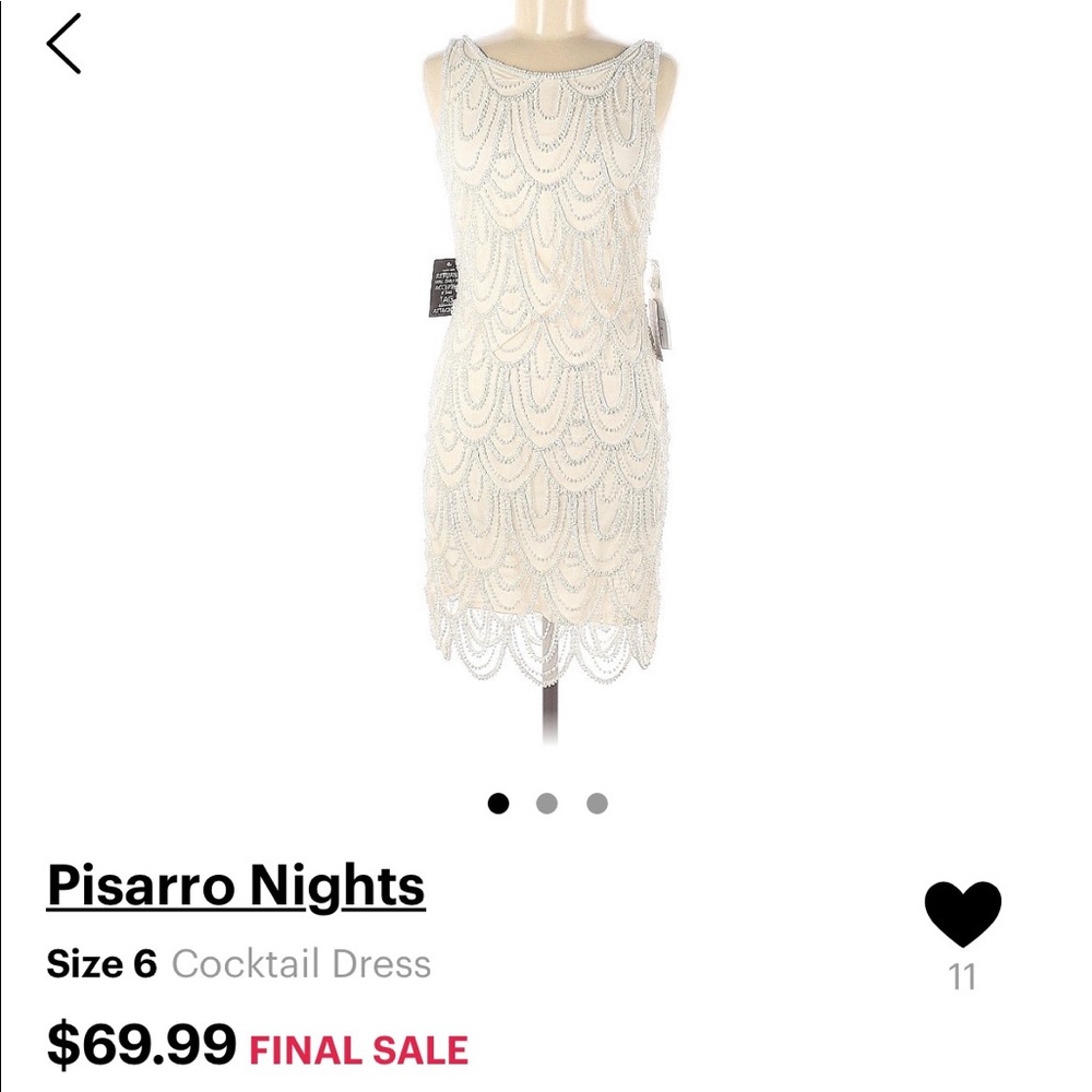 Pizarro Nights Beaded Cocktail Dress